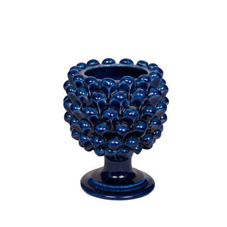 Picture of Pinecone vase blue arabic diamond