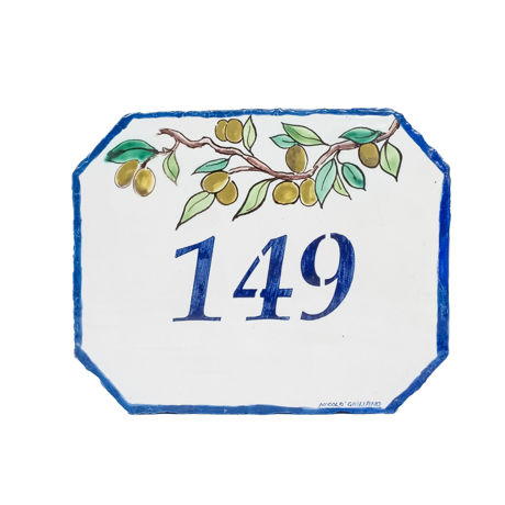 Immagine di numero civico olive