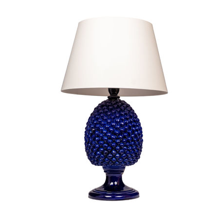 Picture of Pine cone lamp blue diamond