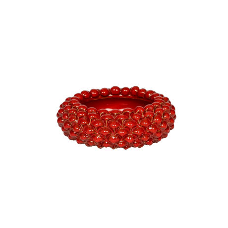 Picture of Pine cone bowl red volcan
