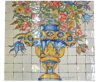 Picture of Panel vase with flowers