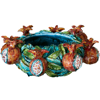 Picture of centerpiece with pomegranates and leaves