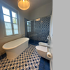 Picture of Bathroom blue Rhombus