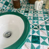 Picture of Bathroom green Rhombus