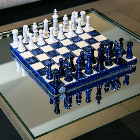Immagine di Scacchiera blu