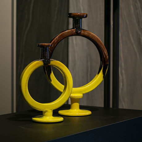 Immagine di Anfora forata giallo marrone