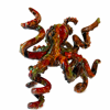 Picture of Red and green Octopus